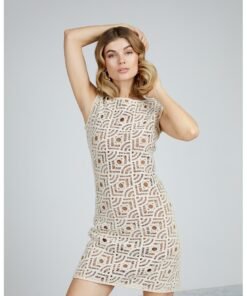 Rochie mini cu model cu perforatii