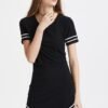 Rochie mini cu dungi contrastante Firefly 7237