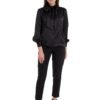 Bluza cu funda din panglici Brianna