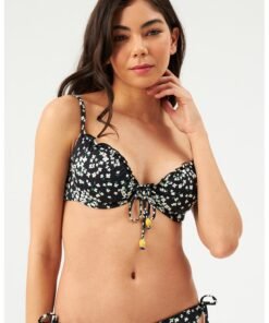 Sutien de baie cu imprimeu floral