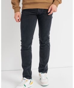 Blugi slim fit cu talie medie