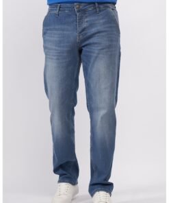 Blugi relaxed fit cu talie medie
