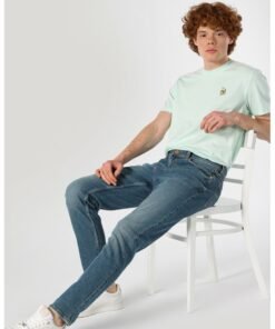 Blugi regular fit cu talie medie