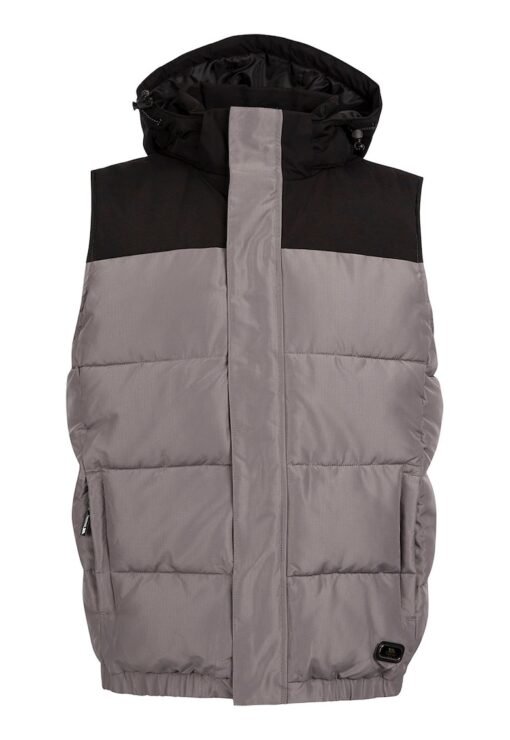 Vesta cu gluga - vatelina si model colorblock