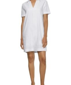 Rochie mini din amestec de lyocell si in