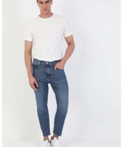 Blugi conici cu aspect decolorat Lucas