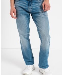 Blugi drepti cu aspect decolorat Rodeo