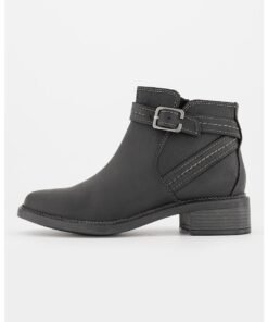 Botine de piele nabuc Maye-Strap