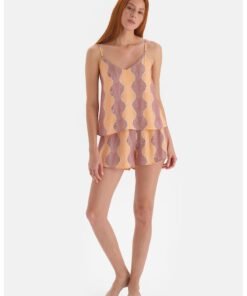 Pantaloni scurti de pijama cu imprimeu grafic