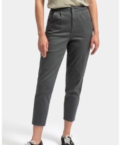 Pantaloni crop cu talie inalta