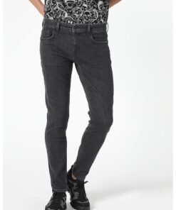 Blugi slim fit cu talie medie