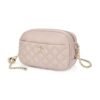 Geanta crossbody matlasata din piele
