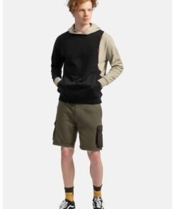 Hanorac unisex cu maneci contrastante