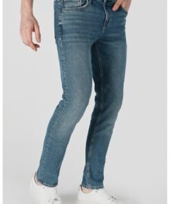 Blugi slim fit cu talie medie