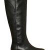 Cizme mid-calf de piele ecologica