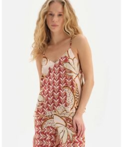 Top cu imprimeu floral si decolteu in V