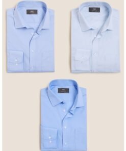 Set de camasi regular fit - 3 piese