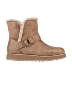 Ghete fara inchidere cu captuseala din material teddy Keepsakes 2.0 Cabin Feels