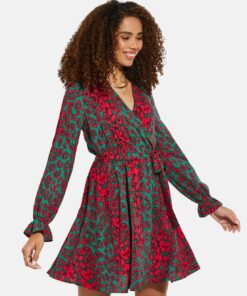 Rochie petrecuta cu imprimeu 6099