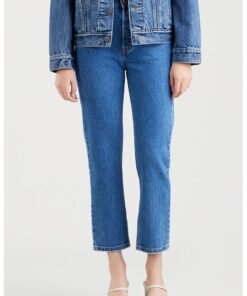 Blugi crop cu talie inalta 501®