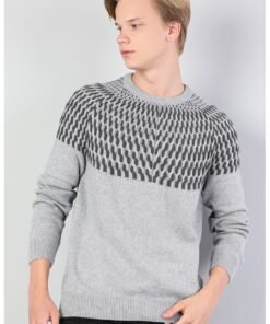 Pulover de bumbac cu maneci raglan