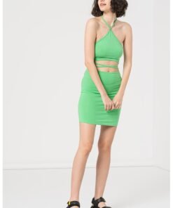 Rochie mini cu decupaje in talie