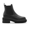 Ghete Chelsea de piele cu aspect masiv Yira
