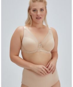 Sutien cu burete si insertii de dantela