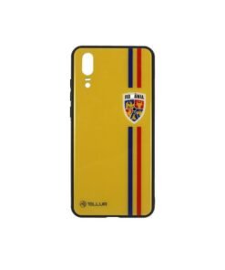 Husa de protectie FRF Glass Print Tricolor pentru Huawei P20