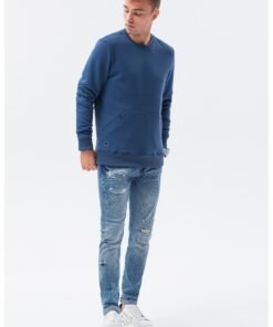 Bluza sport cu decolteu la baza gatului si buzunare oblice