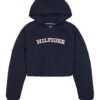 Hanorac crop cu maneci raglan