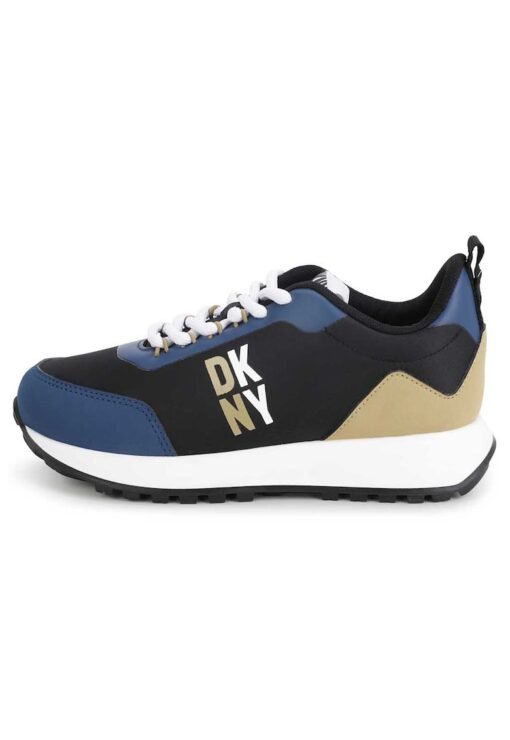 Pantofi sport de piele ecologica si material textil