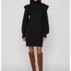 Rochie-pulover mini cu volane