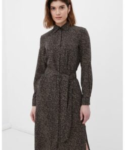 Rochie-camasa midi cu buzunare laterale