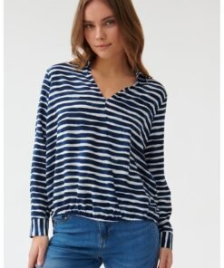 Bluza vaporoasa cu dungi