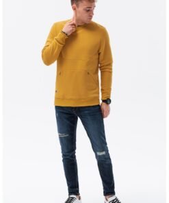 Bluza sport cu decolteu la baza gatului si buzunare oblice
