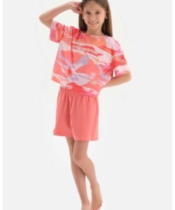 Pijama scurta cu imprimeu
