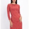 Rochie cambrata cu model in dungi