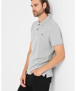 Tricou polo din bumbac cu model pique