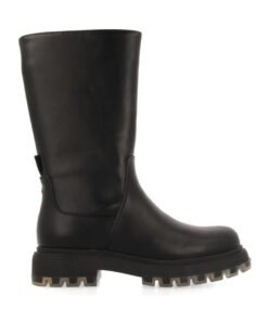 Cizme mid-calf de piele ecologica Kippen