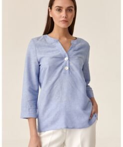 Bluza-tunica din amestec de in