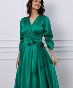 Rochie LaDonna verde petrecuta
