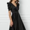 Rochie MBG neagra clos din satin