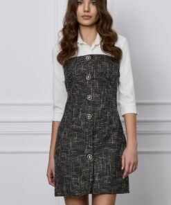 Rochie Mona neagra tip sarafan