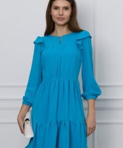 Rochie Moze albastra vaporoasa