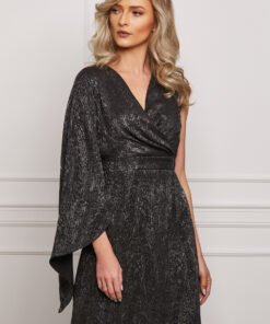 Rochie Moze neagra cu o maneca