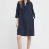 Rochie din in culoarea negru Marc O'Polo mini evazata M04130521123