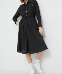 Rochie culoarea alb Love Moschino mini oversize