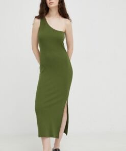 Rochie culoarea verde Gestuz maxi mulata 10909133