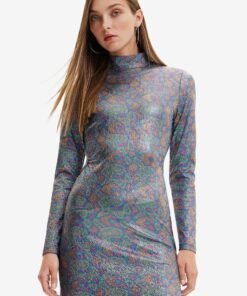 Rochie culoarea negru Desigual mini mulata